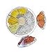 Adorn Home Essentials 8-Section Appetizers-on-Ice Platter Dish with Lids Plus Dip Cup