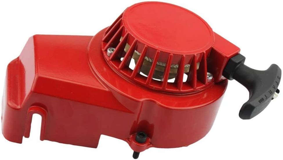 WOOSTAR Recoil Pull Starter with Flywheel Replacement for SYX SSR SX50 2 Stroke Coolster 49cc 47cc Pocket Dirt Bike Mini ATV Engine Red - Image 5