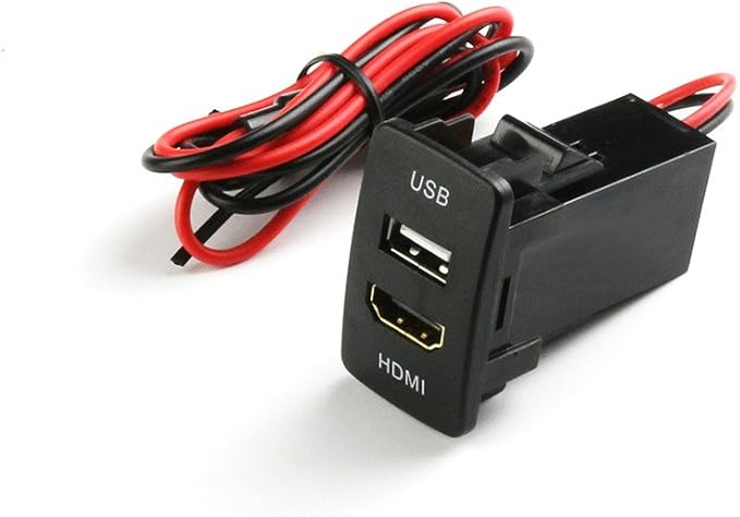 Amazon ホンダ車 Usbポート Hdmi入力 スイッチホール Usb増設 スマホ Iphone 充電 音楽 ナビ連携 スイッチパネル 約44mm 26mm トクトヨ Tokutoyo ソケット分配器 車 バイク
