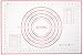 ZCHING Silicone Pastry Measurement Not-Slip Rolling Dough Mats for Baking 24" x 16" (red), L W primary
