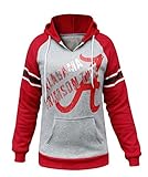 Golden Zone Women's Alabama Crimson Tide Warm Athletic Hoodies Sweatshirts - Grey & Red