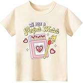 Toddler Valentines Day Shirt Boys Girls Kids' Valentine's Day T-Shirts,3-6T, Love Letters, Red Hearts, Soulmate, Match...