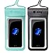 Ainy Waterproof Phone Pouch[2PACK] Waterproof Case Bag IPX8 Universal Dry Bag Outdoor Underwater for iPhoneX 8Plus7Plus/6SPlus Samsung Galaxy s8/s7 Google Pixel Moto BlackBerry up to6.0 (Black_Green) primary