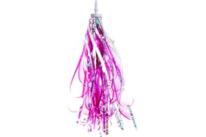 DELIGHTBOX Kids Bicycle Bike Handlebar Scooter Streamers Sparkle Tassel Ribbon for Girls Boys Hot Pink