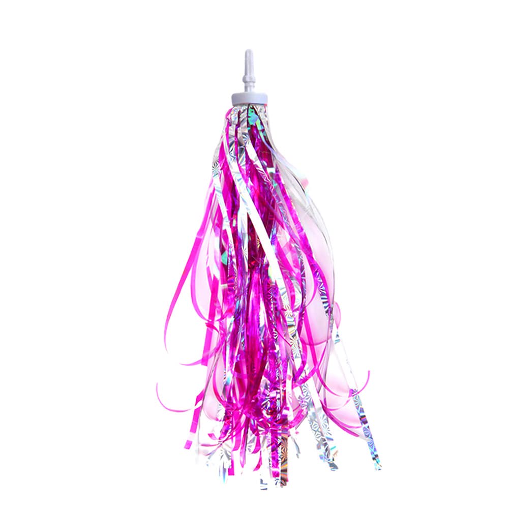 HugeStore Kids Bicycle Bike Handlebar Scooter Streamers Sparkle Tassel Ribbon for Girls Boys Hot Pink