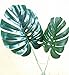 Olivachel Artificial Leaves Tropical Monstera Leaves Palm Tree Leaf Plant DIY Decorations for Home Kitchen Wedding Party (Monstera Leaves - 3Pcs/Pack)