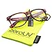 zeroUV Standard Retro Clear Lens Nerd Geek Assorted Color Horn Rimmed Glasses (Tortoise Shell)
