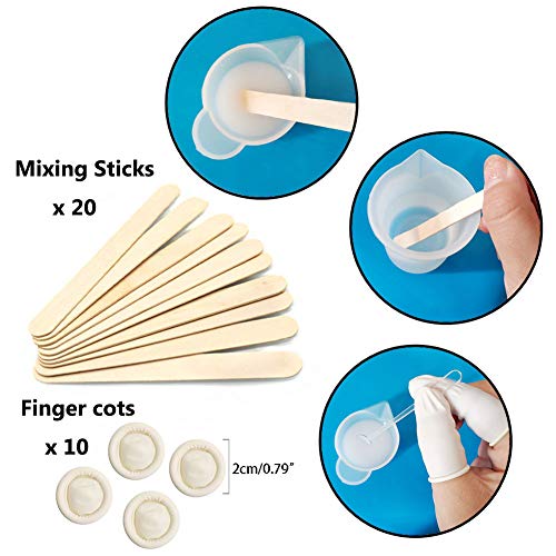 4 Jatidne+Silicone+Measuring+Mixing+Wooden