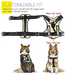 Demigreat Service Dog Harness, Reflective Dog Vest