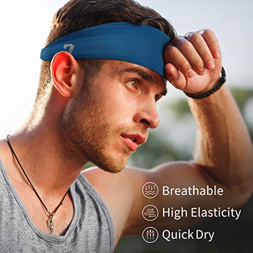 Vinsguir Athletic Mens Headband 4 Pack Sports Headbands Men Workout Accessories Sweat Band Sweat Wicking Head Band Sweatbands For Running Gym Training Tennis Basketball Football Unisex Hairband Pricepulse