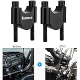 kemimoto 7/8" Handlebar Risers 30mm Height for Kawasaki KLR650 Husaberg Honda Suzuki ATV Dirt Bike Yamaha (Black)