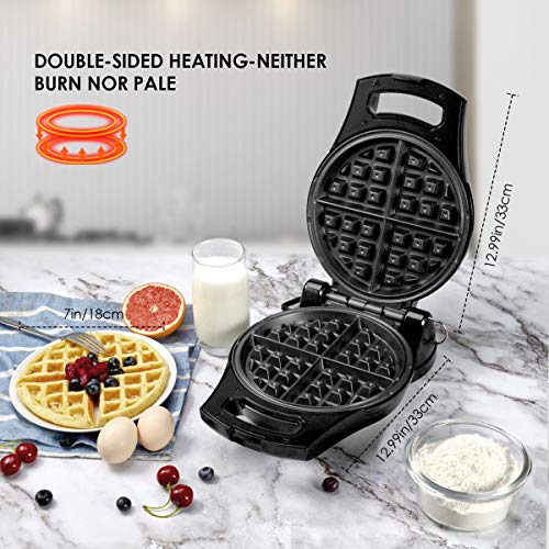 REDMOND Belgian Waffle Maker, 180° Flip Side Waffle Maker, 4Slice