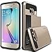 Galaxy S6 Edge Case, Verus [Damda Slide][Shine Gold] - [Wallet Card Slot][Heavy Duty Protection] For Samsung Galaxy S6 Edge
