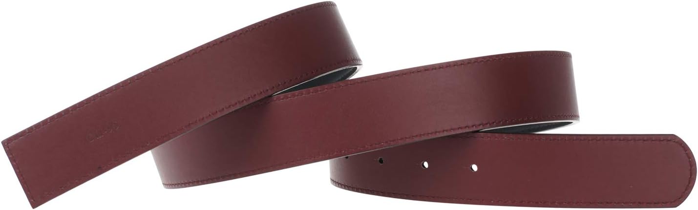 Replacement Leather Belt Strap Reversible Double Sided Genuine Leather Replacement Belt 35mm Wide - for Ferragamo