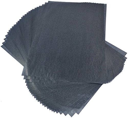 Graphite Transfer Carbon Paper - 60 Sheets (9" x 13") Black Tracing Paper Extra Dark And Strong to Transfer on Wood, Paper, Canvas, Art copies & Other Art Surfaces - Thumbnail 4