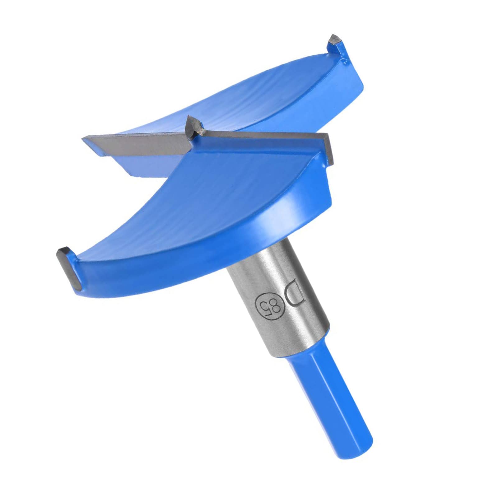 TA-VIGOR 85mm Forstner Drill Bit, Tungsten Carbide Wood Hole Saw Auger Opener for Woodworking Hinge Hole Drilling Boring Bit Cutter (Blue, Gray Tone)