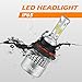 Infitary LED Headlight Bulbs 9004 Conversion Kits High/Low Beam Auto Headlamp Dual Beam Car Headlight 72W 6500K 10000LM Extremely Super Bright COB Chips- 1 Pair- 3 Year Warranty
