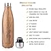 Water Bottle - Vacuum Insulated Water Bottle | Leak Proof No Sweating, 17 or 30 Oz