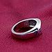Gem Avenue Men's Sterling Silver Turquoise Gemstone Inlay Wolf with Paw and Claw Southwestern Style Ring