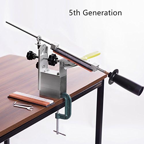 Portable Rotation 360 Degree Pencil Knife KME Knife Sharpener System 3 Whetstone (120#, 600#, 1500#)