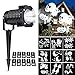 Christmas Light Projector, Indoor Outdoor Halloween Rotating Night Light Projector Snowflake Spotlight, 10 Slides White Dynamic Lighting Landscape Led Projector Light Show Party, Holiday Decoration