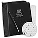 Rite in the Rain Weatherproof Binder Kit: Black Cordura® Cover, Black Binder, 50 Sheets Gray Universal Loose Leaf, Weatherproof Pen (No. 7200B-KIT)