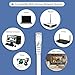 Lovicool Cat 6 Patch ft Flat Internet Network Ethernet Cords with Lan Snagless Rj45 Connectors with Cable Clips 75 Feet White 23 6 Meters