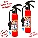 Born Toys Toy Fire Extinguisher w/ Whistles (2 pack) for Ages 3 & Above, Water Fire Extinguisher as Fireman Toys or Firefighter Toys - Water Shooters for Kids that shoots over 20 ft for Ages 3 & Above