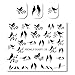 NICOLE DIARY Nail Art Stickers Elegant Birds Trees Nail Art Decoration NDS-38
