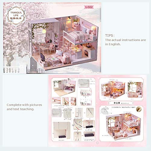 6 CUTEBEE+Dollhouse+Miniature+Furniture+Movement