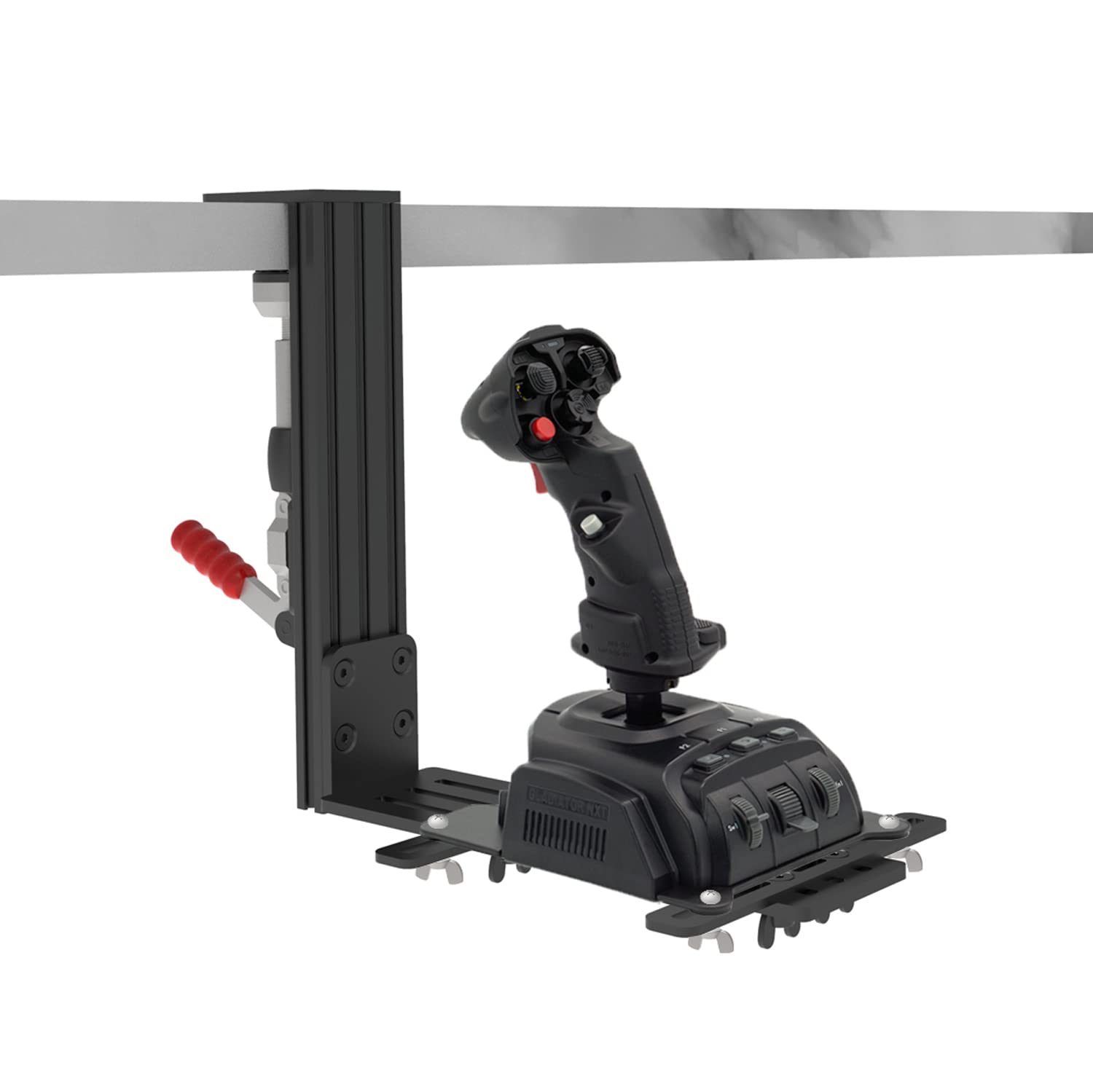 Hikig 2 Pack Desk Mount Hotas Mount Joystick Mount Compatible With Logitech X52/X52 Pro/X56/X56 Rhino Hotas, Thrustmaster T. Flight Hotas/T.16000M FCS/TCA Officer Pack Airbus Edition, VKB Hotas Mount