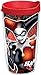Tervis DC Comics Suicide Squad Harley Quinn Mad Love Insulated Tumbler with Wrap and Red Lid, 16 oz, Clear
