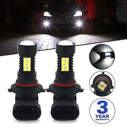 Viesyled 9006 HB4 LED Fog Light Bulbs or DRL Super Bright 1200LM 3030 36-SMD 6000K White Projection