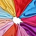 BOWKITE 4/9 PCS Women Scarf Girls Satin Small Bandana Hair Tie for A Costume 23