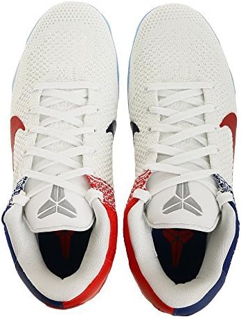 NikeMens Kobe XI Elite Low, White/University RED-DEEP Royal Blue, 13 M US