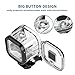 Nechkitter 60m Dive Protective Housing Case for GoPro Hero 5 Session Hero 4 Session Hero Session, High Transmission Waterproof Housing Case