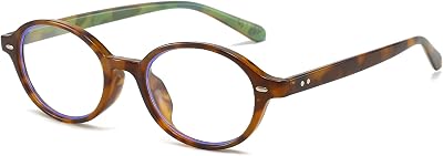 YAMEIZE Blue Light Blocking Glasses for Women Oval Frame Anti Fatigue
