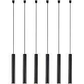 mirrea 6 Pack 9W Dimmable LED Track Pendant Lighting Compatible with Single Circuit H Type Track Lighting Rail 90 CRI 3000K W