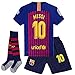 Cyllr Barcelona Home Kids/Youth 2018-2019 Season #10 Messi Socce Jersey Matching Shorts,Socks.Color Blue/Red Size 11-12Years(26)