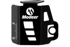 MODEER Rear Brake Fluid Reservoir Cover Protector Compatible with Kawasaki Z400 Z750 Z800 Z900 ZX25R Ninja 250 300 400 Ninja250 Ninja300 Ninja400 Versys Versys-X 300 All Year Accessories (Black)