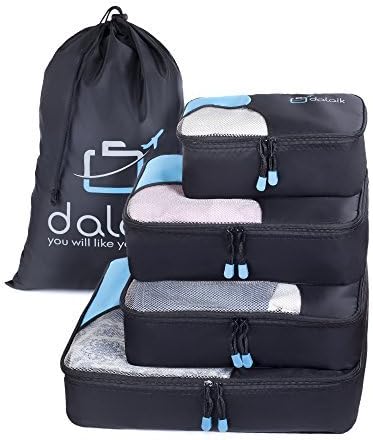 Travel Packing Cubes Travel Organizer Set – 4 Luggage Packing Cubes for Travel &amp; 1 Waterproof Bag – Easy Organization for Everyone