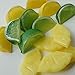Lorigun 8pcs Fake Lemon Wedge Slice Garnish Artificial Fruit Lemon Block Faux Food House Bar Decoration Cocktail Party Arrangement(Green Yellow,Each Color 4Pcs)