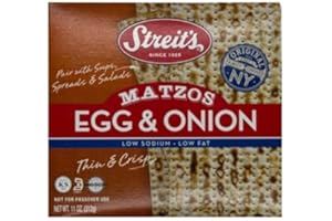 STREIT'S Streits Matzo Egg & Onion, 11-ounce Boxes (Pack of 6)