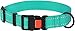 CollarDirect Reflective Dog Collar for a Small, Medium, Large Dog or Puppy with a Quick Release Buckle - Boy and Girl - Nylon Suitable for Swimming (10-13 Inch, Mint Green)