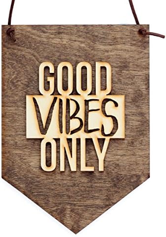 Good Vibes Only Wood Banner Decoration