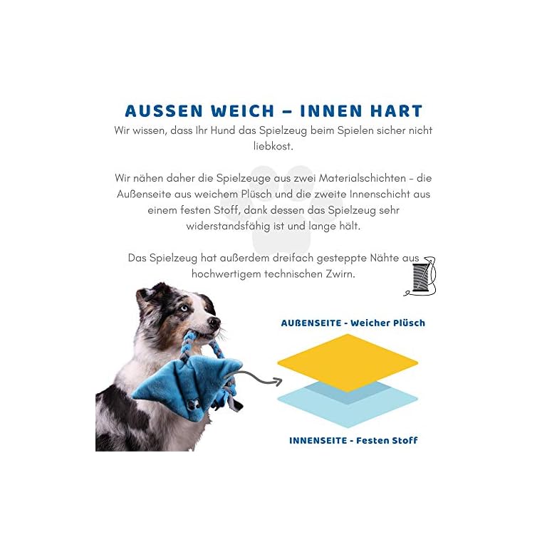 Robustes Hundespielzeug aus Plüsch Quietschend Interaktives Spielzeug