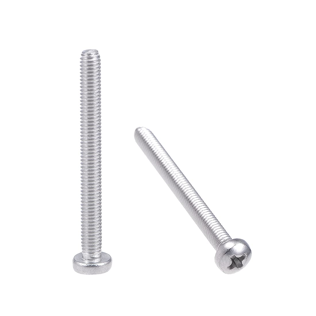 sourcing map M3x30mm Machine Screws Pan Phillips Cross Head Screw 304 Stainless Steel Fasteners Bolts 30Pcs
