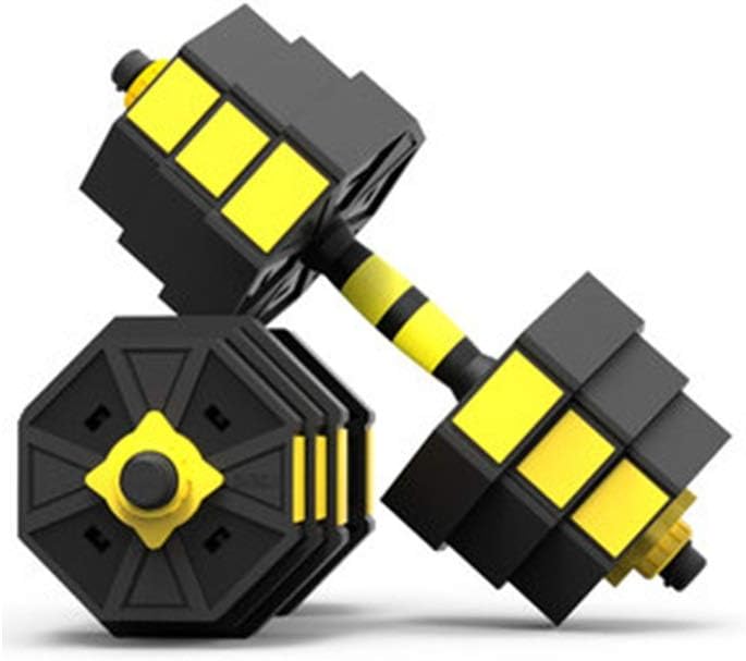 Conemmo Dumbbell Men's Fitness Home Equipment 20kg Pair of Removable Adjustable Weight Barbell Beginner Set