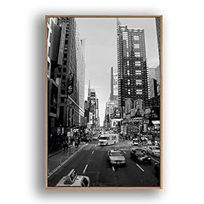 Framed Canvas Wall Art for Living Room, Bedroom Brooklyn Bridge and New York City Canvas Prints for Modern Home Decoration Ready to Hang - 16"x24" inches