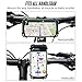 Fnova Bike Phone Mount, Silicone Adjustable Bicycle Phone Holder, Universal Cradle for Any Smartphone with 4.7-6 Inch Screens and All Bicycle Handlebars, Attach and Detach in Seconds (Black 2)